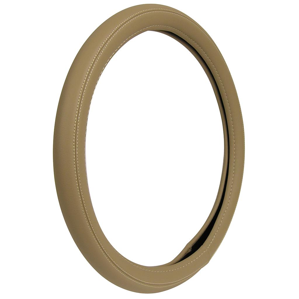Cover Steering Wheel Tan With Stitch Custom A.