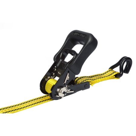 Pro Grip, Polyester Standard Double J Hooks 16 ft. Ratchet Tie Down.