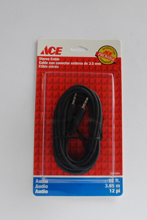 Stereo Cable 12Ft (365.76Cm) To Stero Plug (13.78IN) (35MM )ACE Cancel