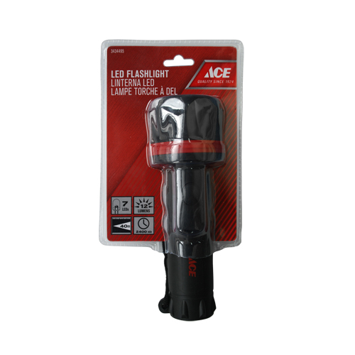 7 Led Flashlight Rubber Ace