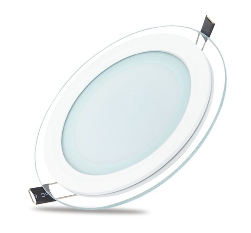 Round Halogen Inlet Glass White 18W