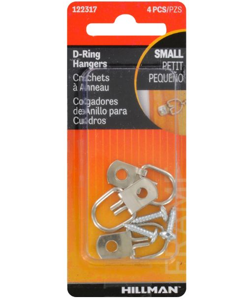 Hangr D-Ring Sm Stl Cd4
