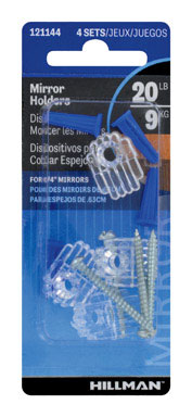 Hillman AnchorWire Holder Kit Mirror Holder 4 pk