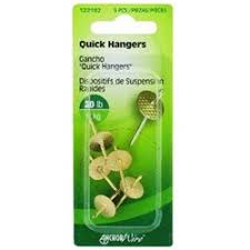 Hillman AnchorWire Brass-Plated One Piece Quick Hanger 20 lb. 5 pk