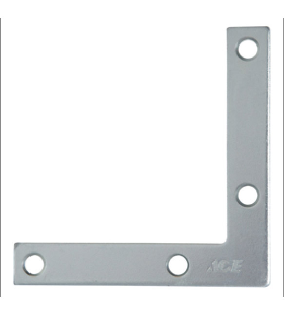Flat Corner Brace 3In X 1-2In ((7.62Cm X 1.27Cm) Zinc Ace