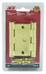 Hinge Broad 3In (7.62Cm)(7.62Cm) Brass Ace