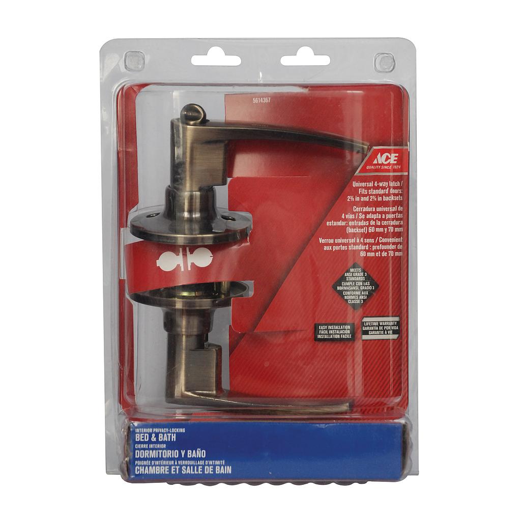 Doorlock Privacy Tubular Straight Lever Anti
