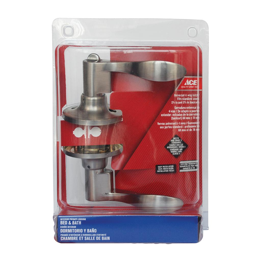 Doorlock Privacy Tubular Wave Lever Stainless