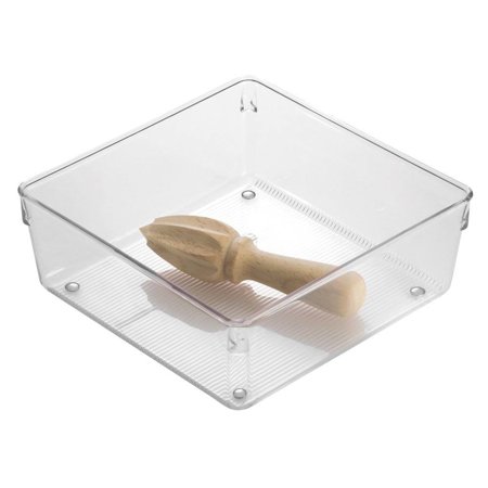 InterDesign 3x8x8 in. L Clear Plastic Drawer Organizer.