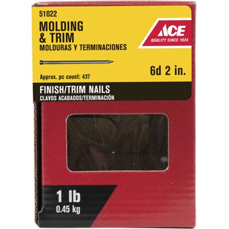 Ace 6D 2 in. Finishing Black Coating Steel Nail Brad 1 lb.