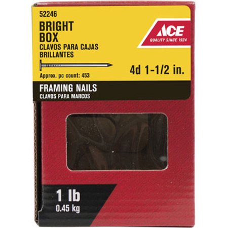 ce 4D 1-1/2 in. Framing Bright Nail Flat 1 lb.