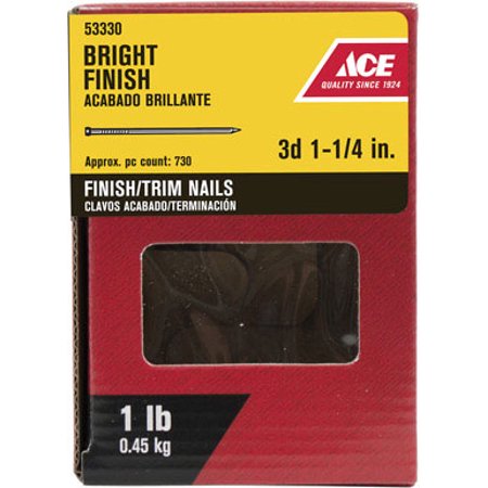 ce 3D 1-1/4 in. Finishing Bright Steel Nail Countersunk 1 lb.