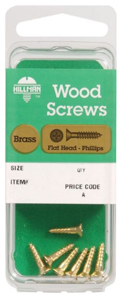Hillman No. 10 x 3/4 in. L Phillips Wood Screws 3 pk