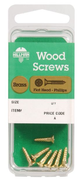 Hillman No. 10 x 1-1/4 in. L Phillips Wood Screws 3 pk