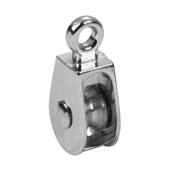 Campbell Chain 1 in. Dia. Nickel Copper Ridge Eye Single Eye Pulley