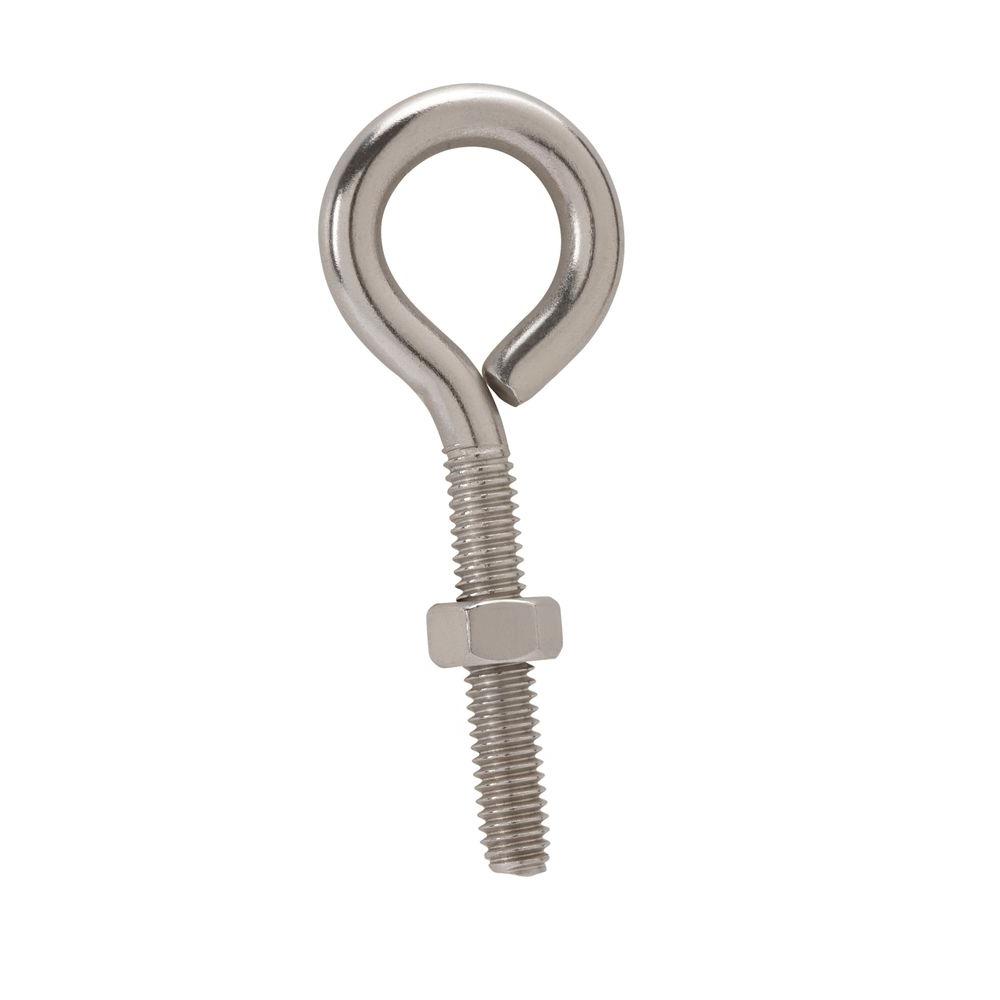 Eyebolt 2In (50.8Mm) 9-16In Eye (14.3Mm) Zinc Plated Steel Ace