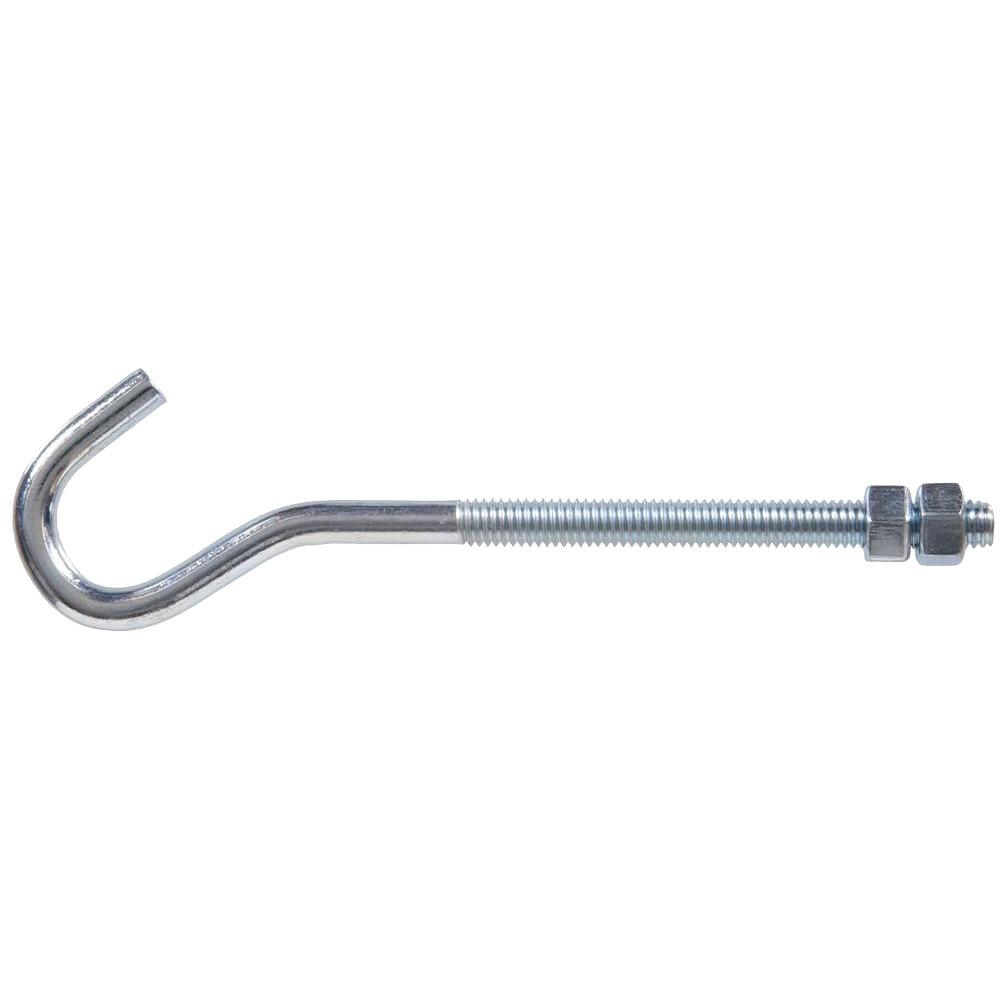 Clothesline Bolt Hook 6In (15.2Cm) Zinc Plated Steel Ace