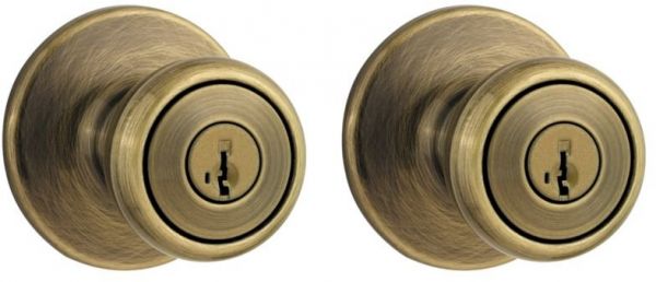 Deadbolt Double Cylinder Antique Brass Projex