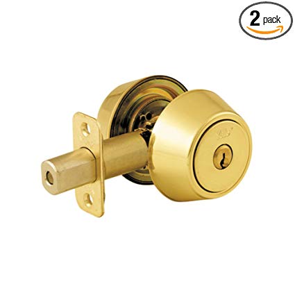 Double Cylinder Deadbolt - Polished Brass
