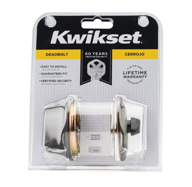 Kwikset Venetian Bronze Deadbolt Grade 3 Key: K6 1-3/4 in