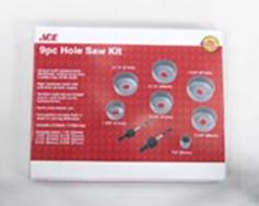 9 Piece Hole Saw Ace
