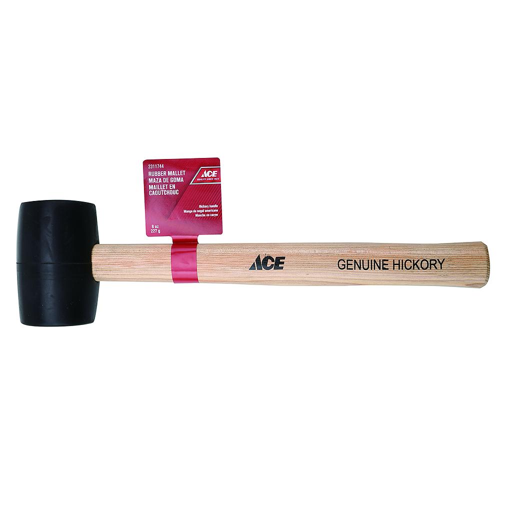 Rubber Mallet 8Oz (0.23Kg) Wood Handle Ace