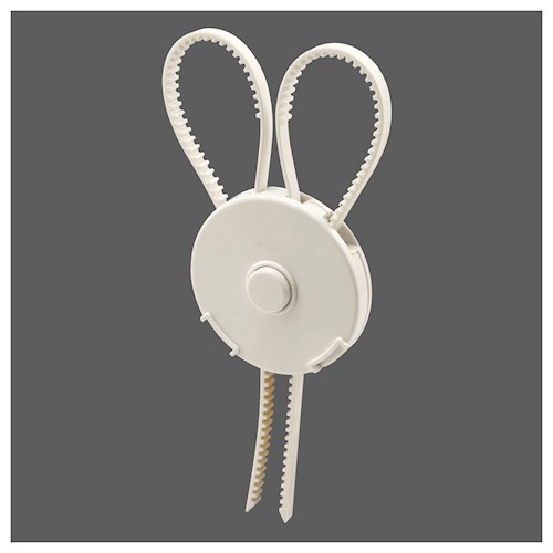 Prime-Line White Plastic Strap Lock 6 pk Cancel