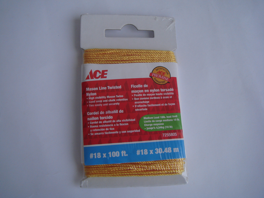 Mason Line Twisted Nylon #18 X 30M (100Ft) Heavy Load Gold Ace