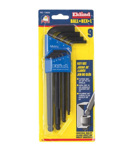 Hex Key Balldrivr 9Pc Mm