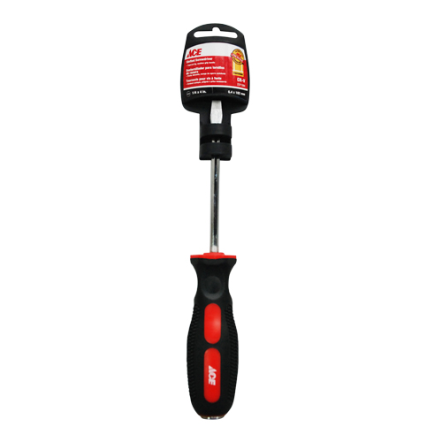 Slotted Screwdriver 1-4In X 4In, (6Mm X 10Cm) Cushion Grip Handle Ace
