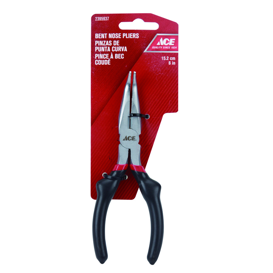 Bent Nose Pliers 15Cm (6In) Vinyl Grip Handle Ace