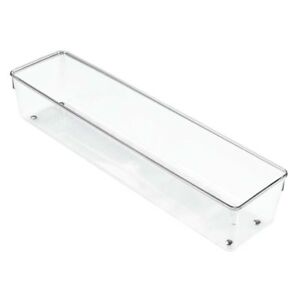 Inter Design 4.x3x16in L Clear Plastic Drawer Organizer