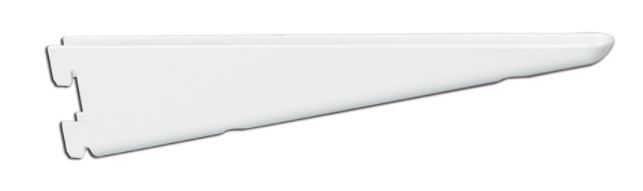 Knape & Vogt White Steel Bracket 16 Ga. 10-1/2 in. L 225 lb.