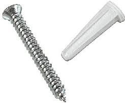 Screws & Anchors Wht Bg6