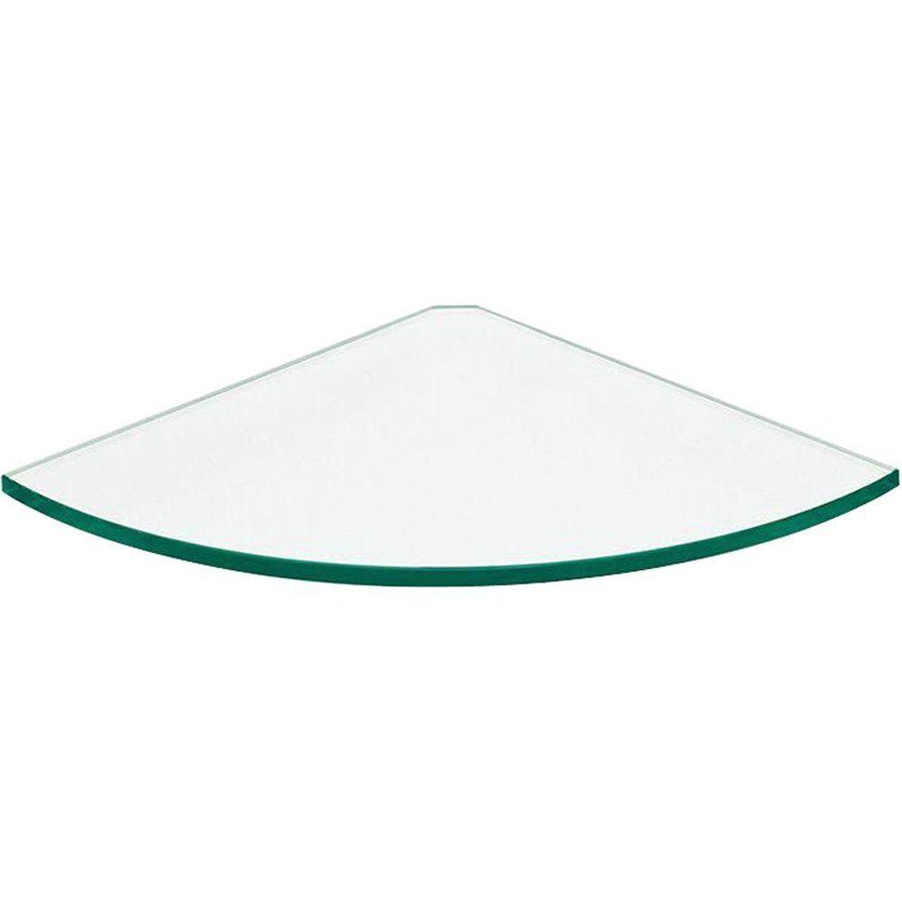 Pl Glass Corner 1/4 Clear