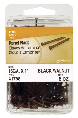 Hillman 1 in. Panel Steel Nail Flat