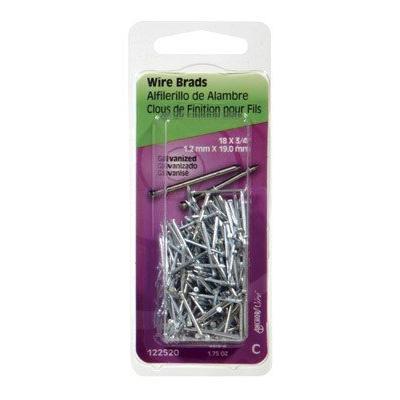 Hillman 18 Ga. x 3/4 in. L Galvanized Steel Brad Nails 1 pk 1.75 oz.