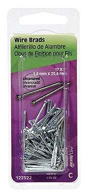 Hillman 17 Ga. x 1 in. L Galvanized Steel Brad Nails 1 pk 1.75 oz.
