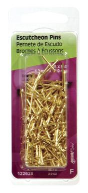 Escutcheon Pin3-4"X18Brs