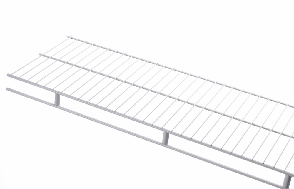 Rubbermaid 96 in. H x 12 in. W x 1.9 in. L Steel Wardrobe Shelf 1 each.