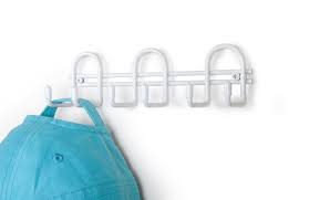 Utility Rack 12 Hook Wall Mount White Steel S