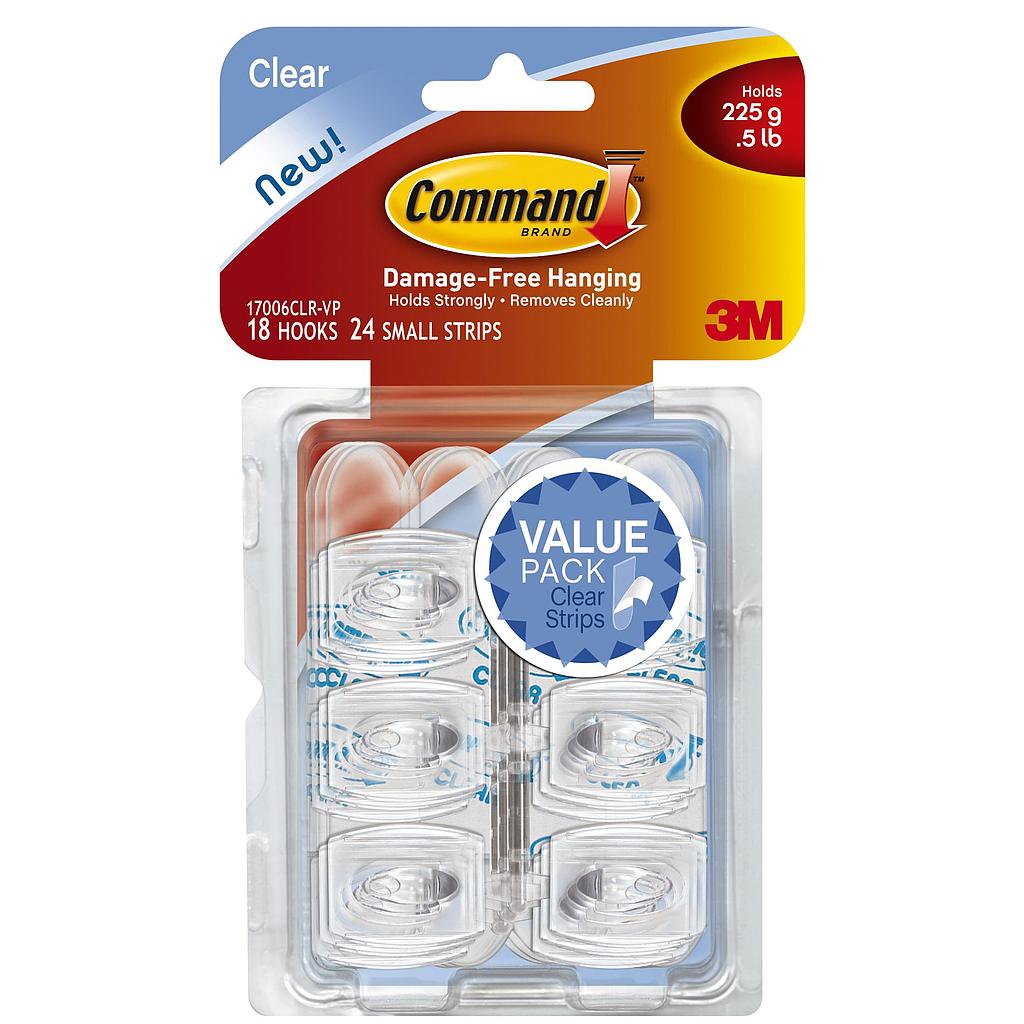 Hooks Mini Clear Valu-Pk.