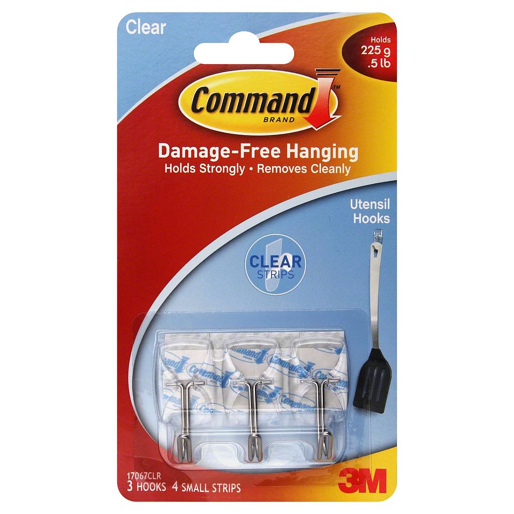 Hooks Wire Small Clr3Pk