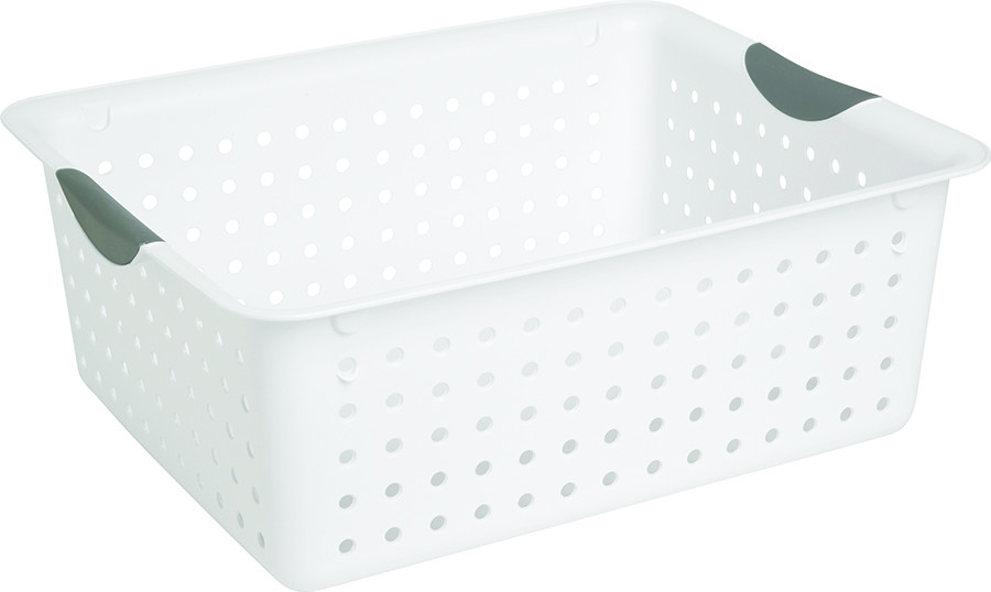 Basket 12.9X12.9X6" Wht.