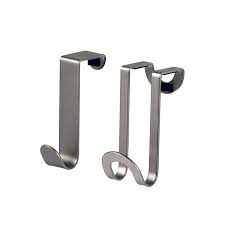 Over The Drawer Cabinet 2 Hook Brushed Nickel