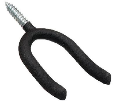 Crawford 4.88 in. L Vinyl Coated Black Steel Large Super Tool Hook 50 lb. capacity 1 pk