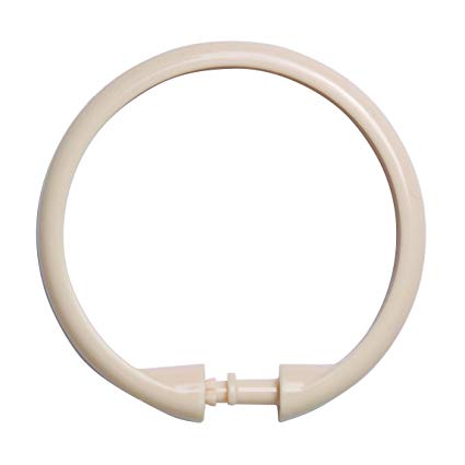 Shower Curtain Rings 12Pk Cream Plastic Smart