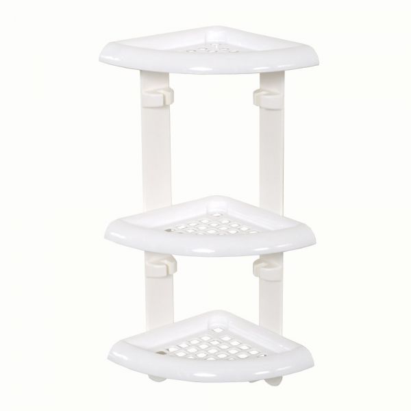 Caddy Corner 3Tier Wht