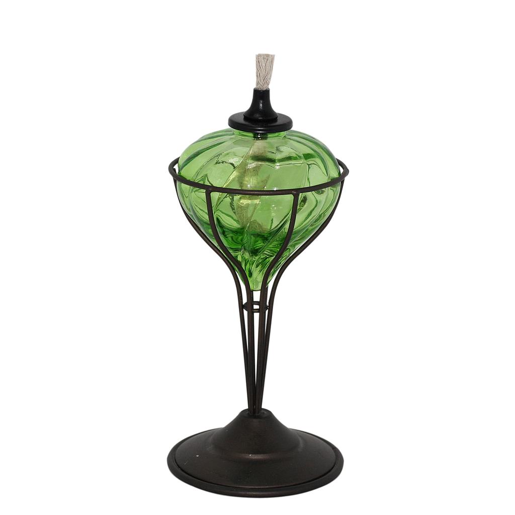 Torch Table Top Glass Red Patio Essentials.