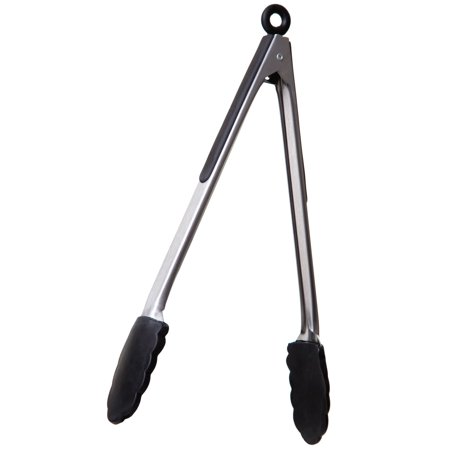 Ss Silicone Tong 11.8".